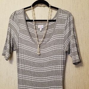 LuLaRoe Ana Dress Comfortable T-shirt Material